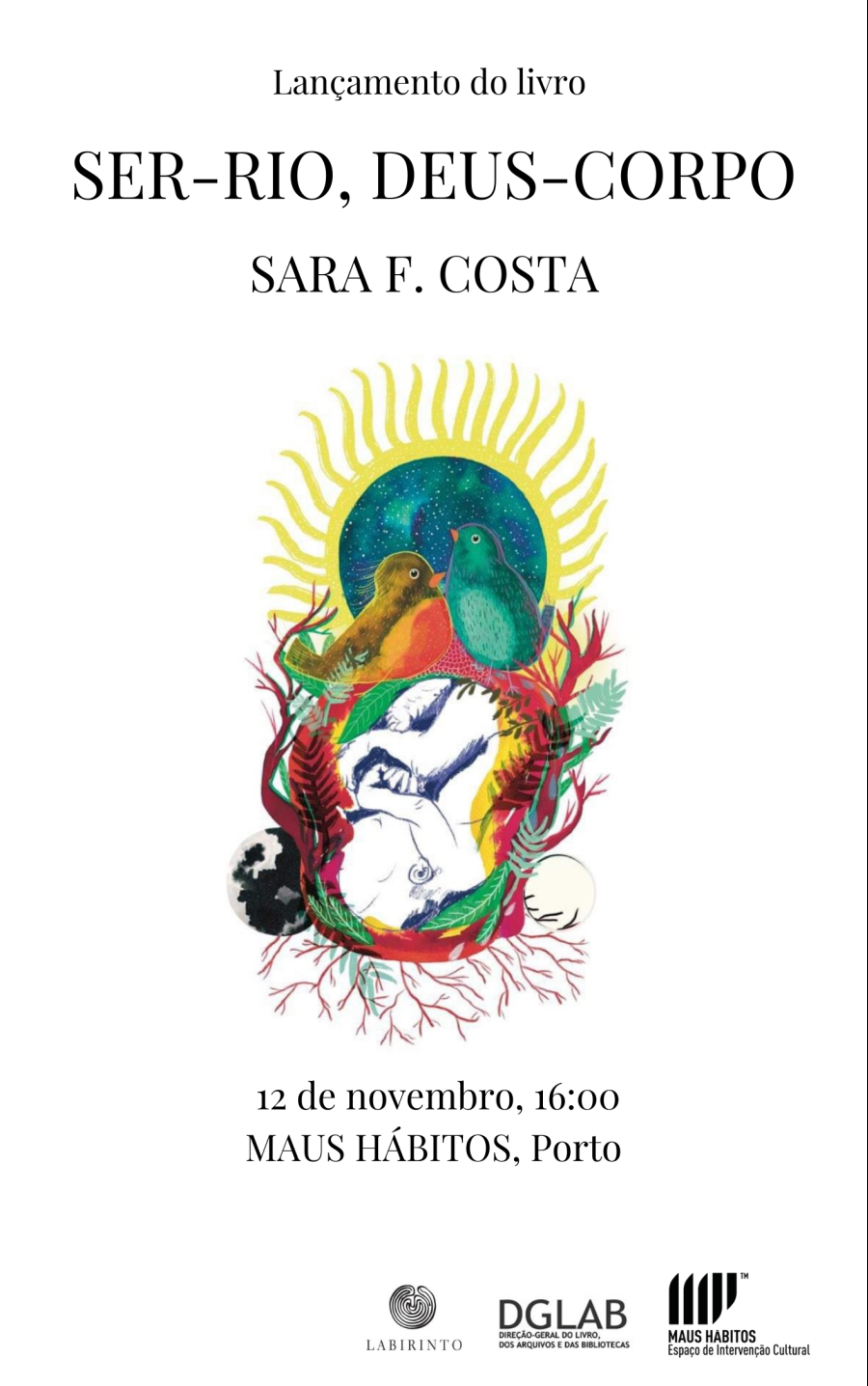 Lançamento do livro 'Ser-Rio, Deus-Corpo' Sara F. Costa