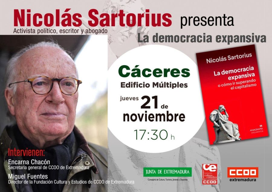 PRESENTACIÓN DEL LIBRO 'LA DEMOCRACIA EXPANSIVA' DE NICOLAS SARTORIUS