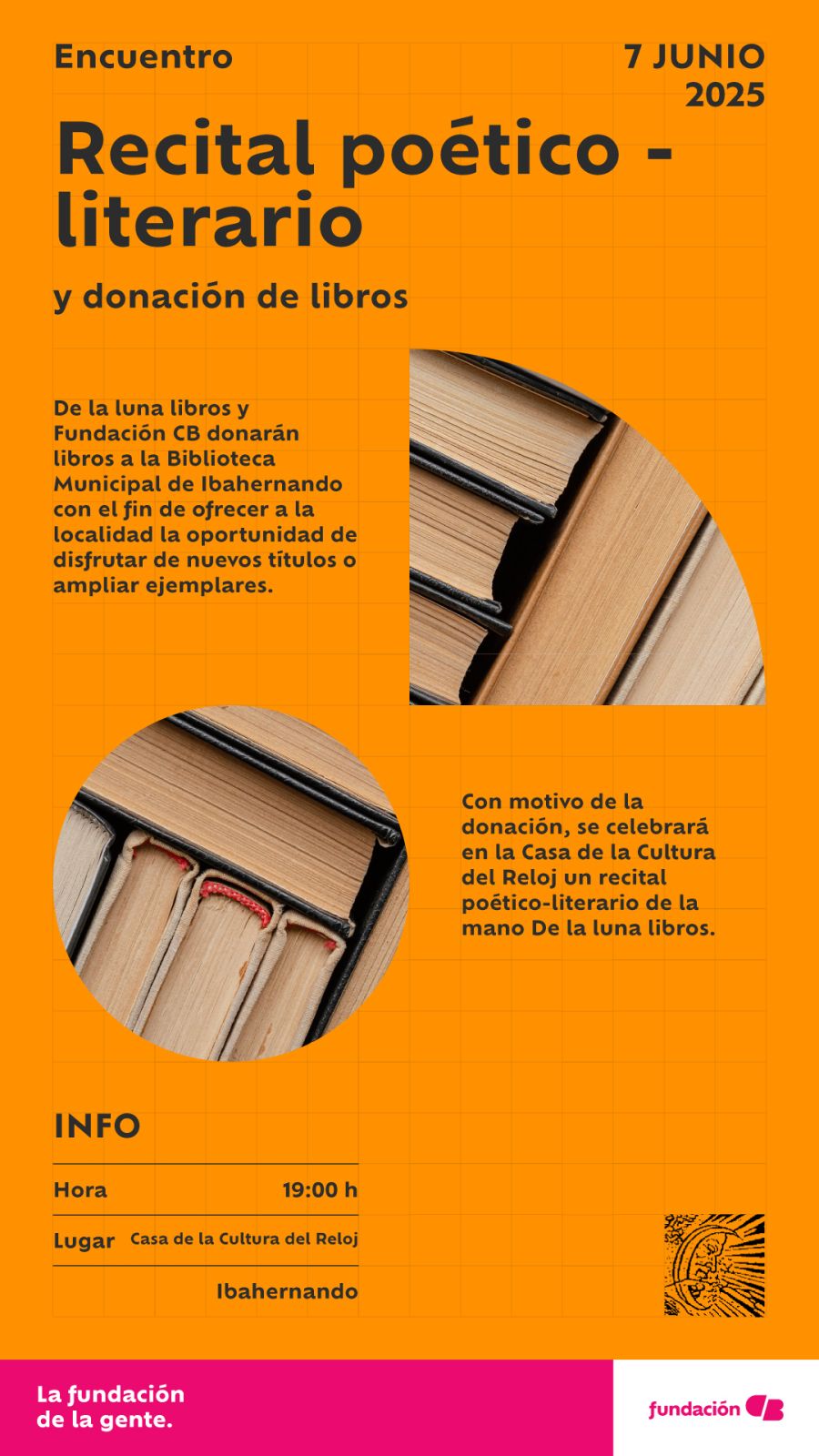 Donación de libros y recital poético-literario en Ibahernando