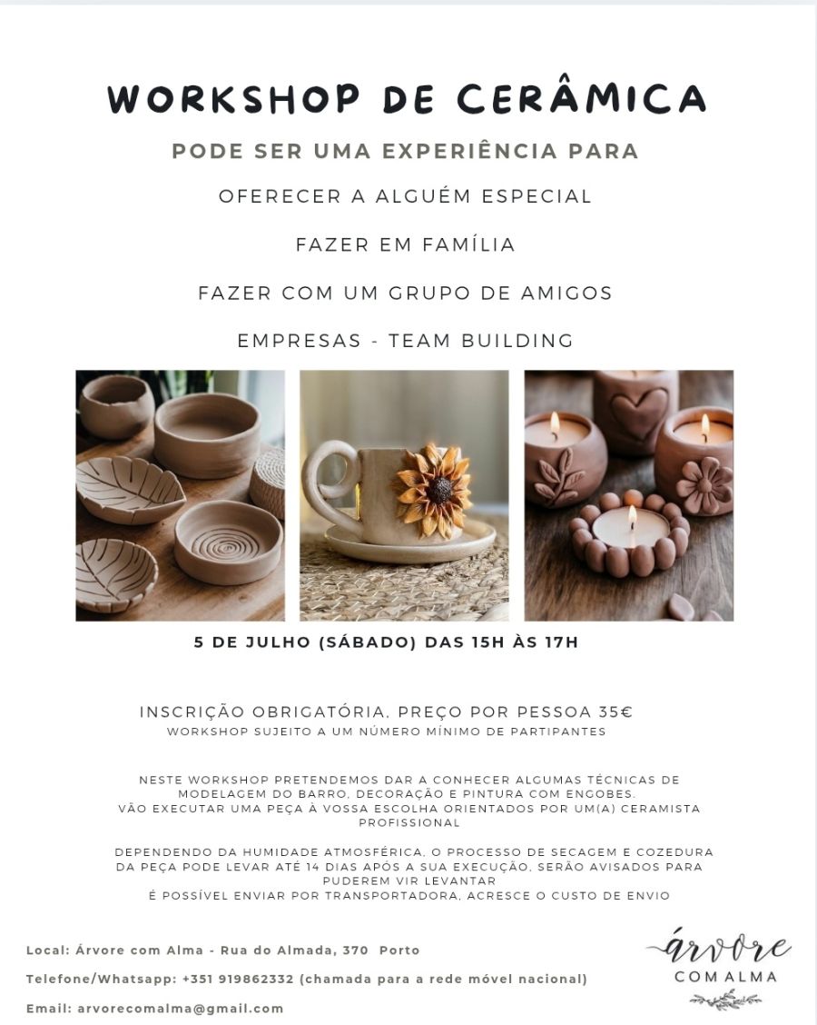 WORKSHOP DE CERAMICA