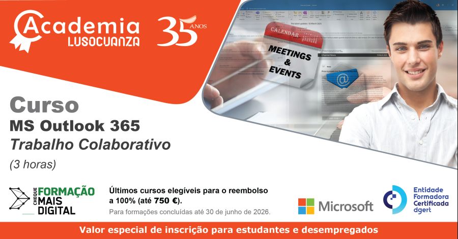 Academia Luso Cuanza - Curso MS Outlook 365 - Trabalho Colaborativo