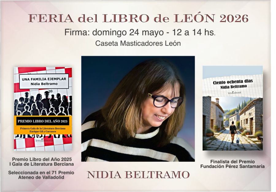 NIDIA BELTRAMO en la FERIA DEL LIBRO DE LEÓN 2025