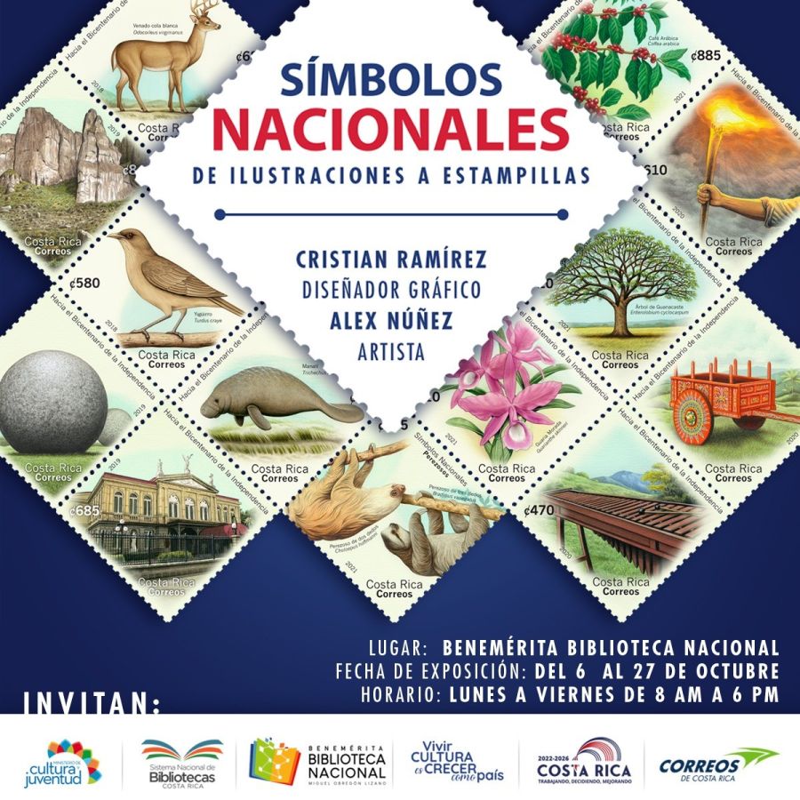 Símbolos Nacionales: de ilustraciones a estampillas
