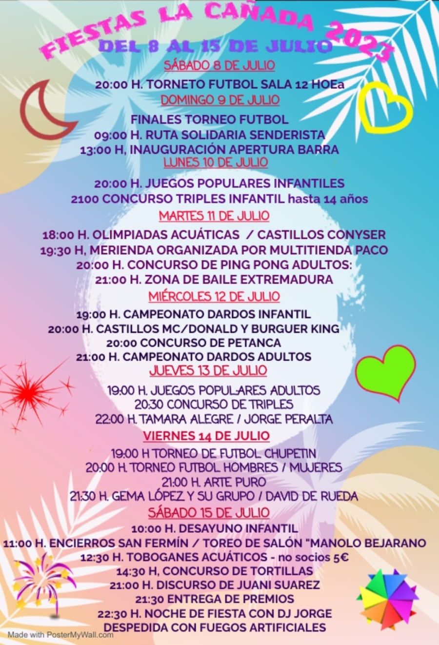 FIESTAS DE LA CAÑADA 2023