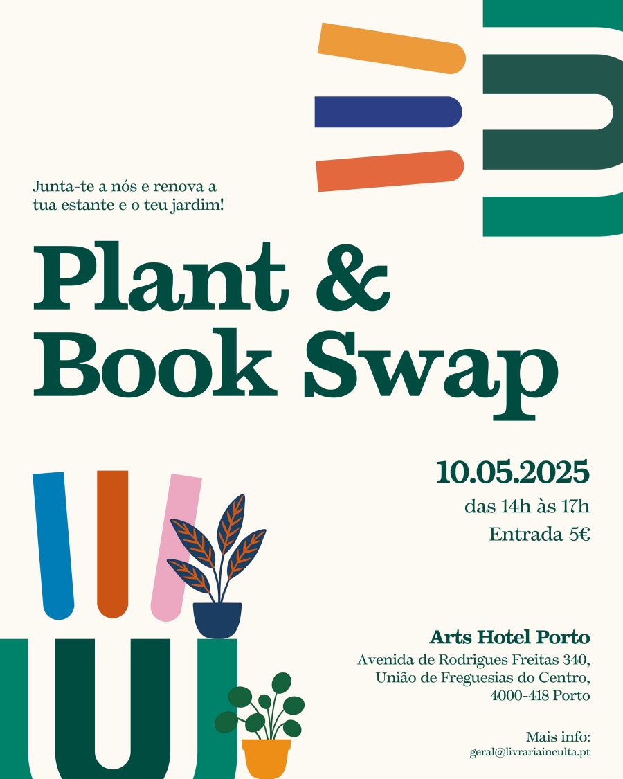 Mercado de Troca de Livros e Plantas