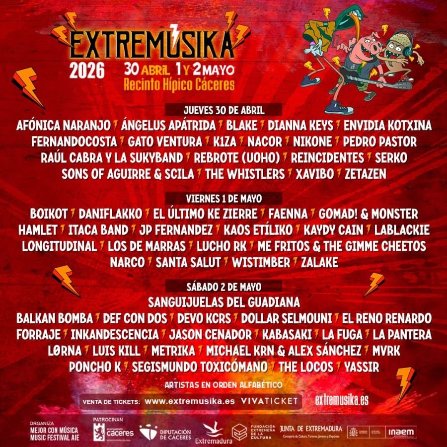 Extremúsika 2026 