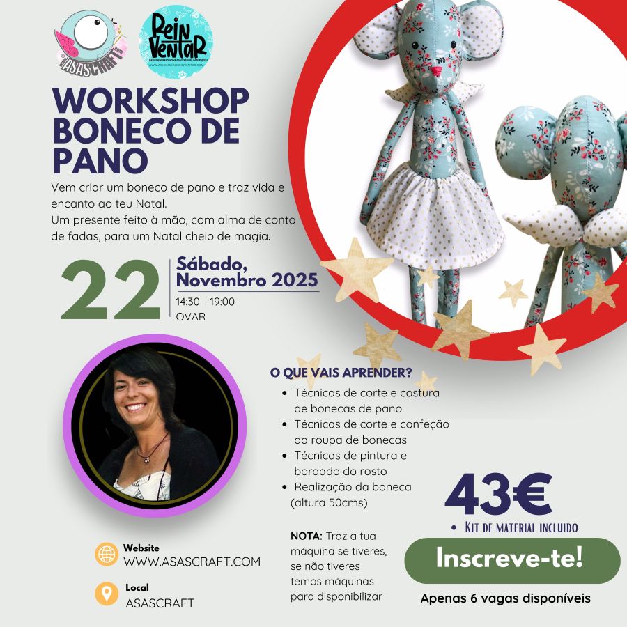 Costura boneco de pano