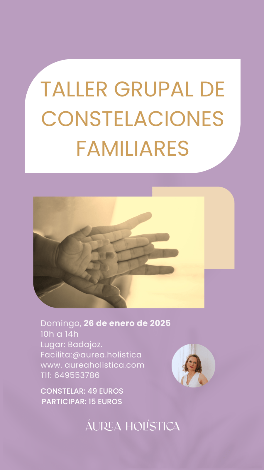 TALLER GRUPAL DE CONSTELACIONES FAMILIARES BADAJOZ | 26 de enero de 2025