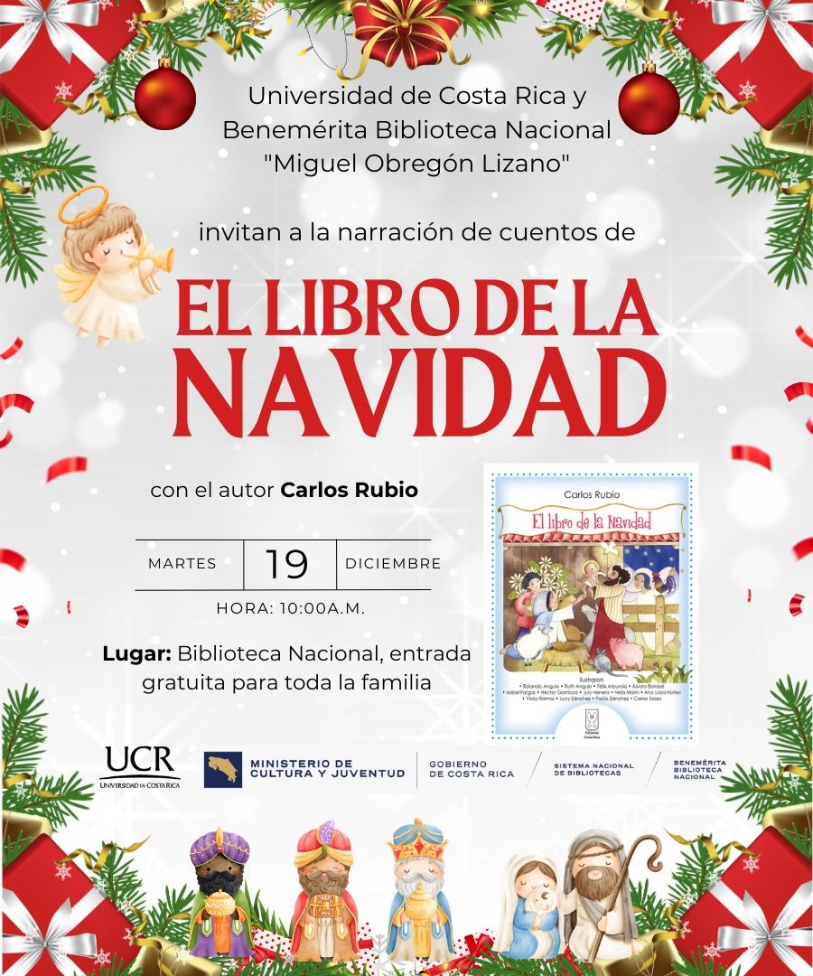 Narración de cuentos de El libro de la Navidad, con el autor Carlos Rubio