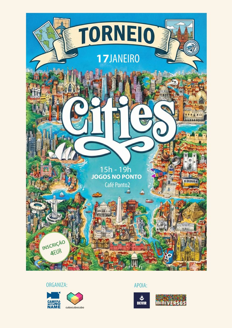 Torneio Cities - Jogos de Tabuleiro