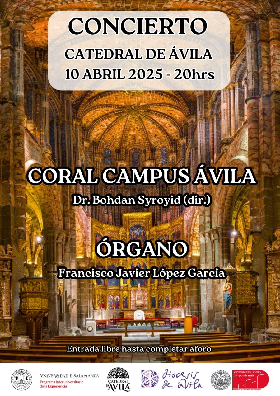 Conciertot de coro y órgano en la catedral de Ávila. Coral Campus Ávila