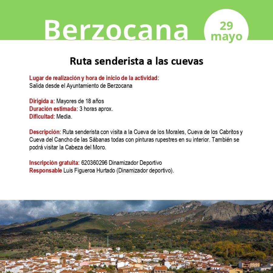Ruta senderista a las cuevas