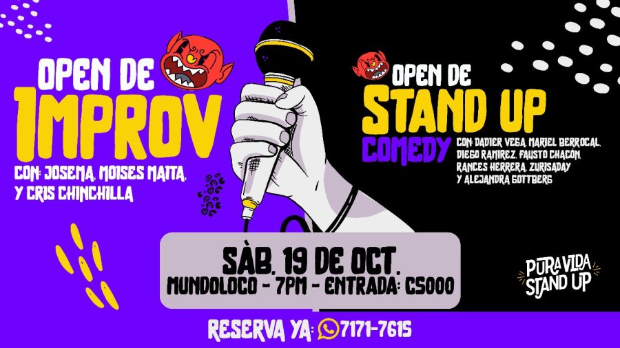 Open de Stand Up y Open de Improv