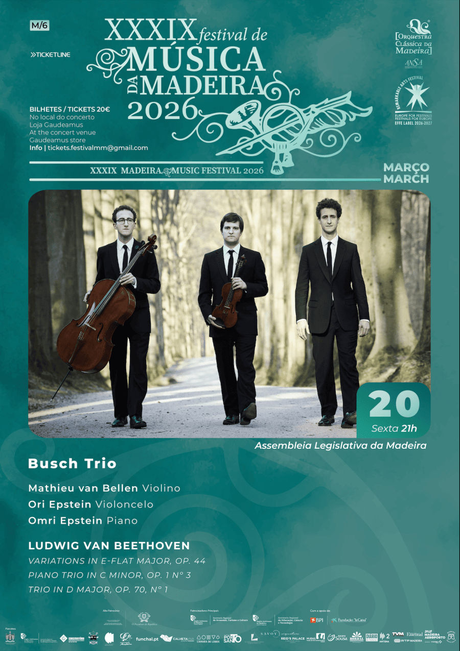 O XXXIX Festival de Música da Madeira | Busch Trio