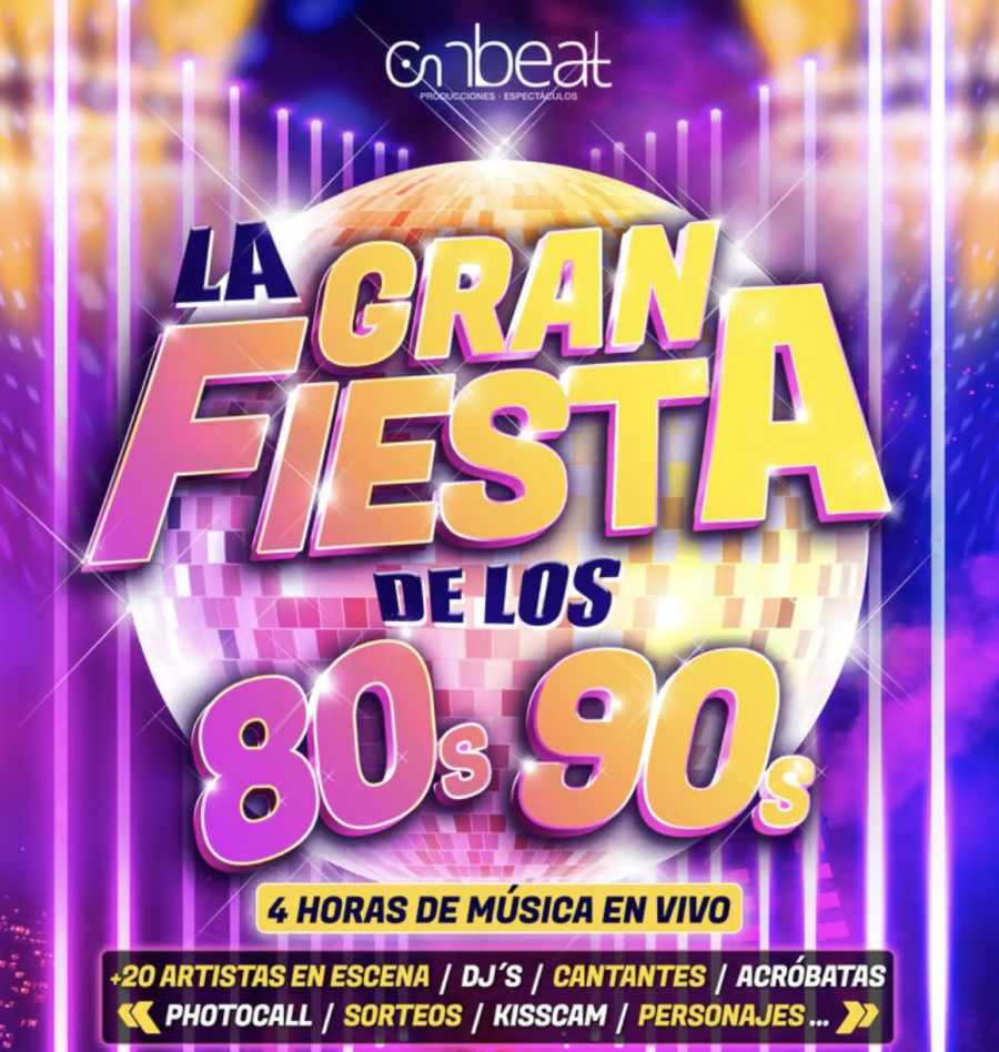 LA GRAN FIESTA DE LOS 80s y 90s EN LUGO