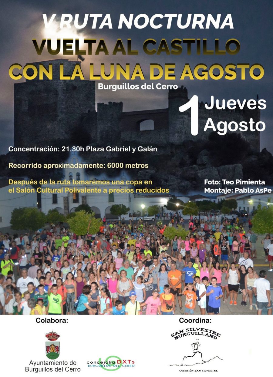 V Ruta Nocturna Vuelta al Castillo con la Luna de Agosto