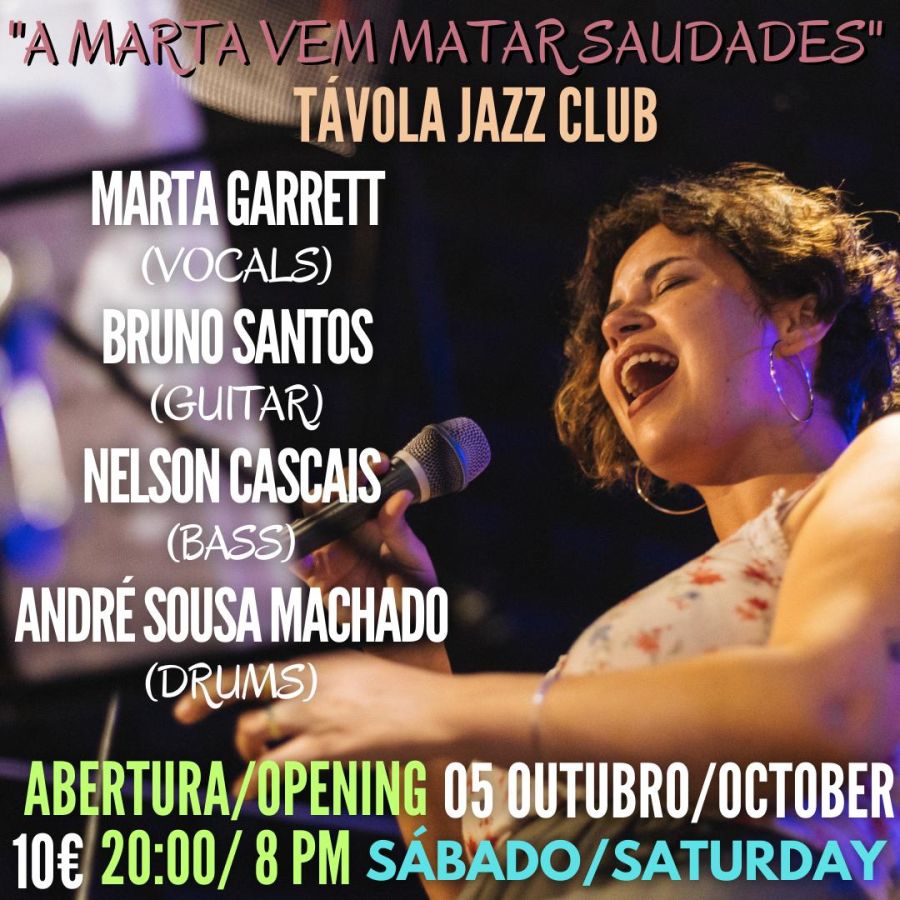 'A Marta vem matar saudades' - Live Jazz no Távola Jazz Club