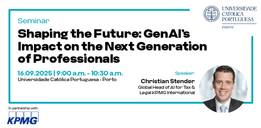Católica e KPMG promovem o seminário “Moldar o Futuro: O Impacto da GenAI na Próxima Geração de Profissionais”