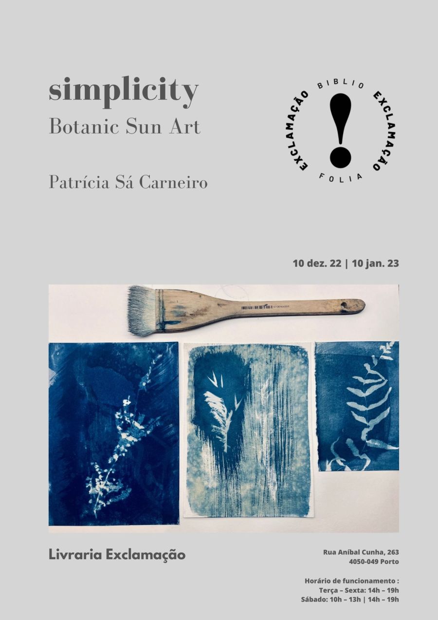 Exposição Cianotipia Artística - simplicity