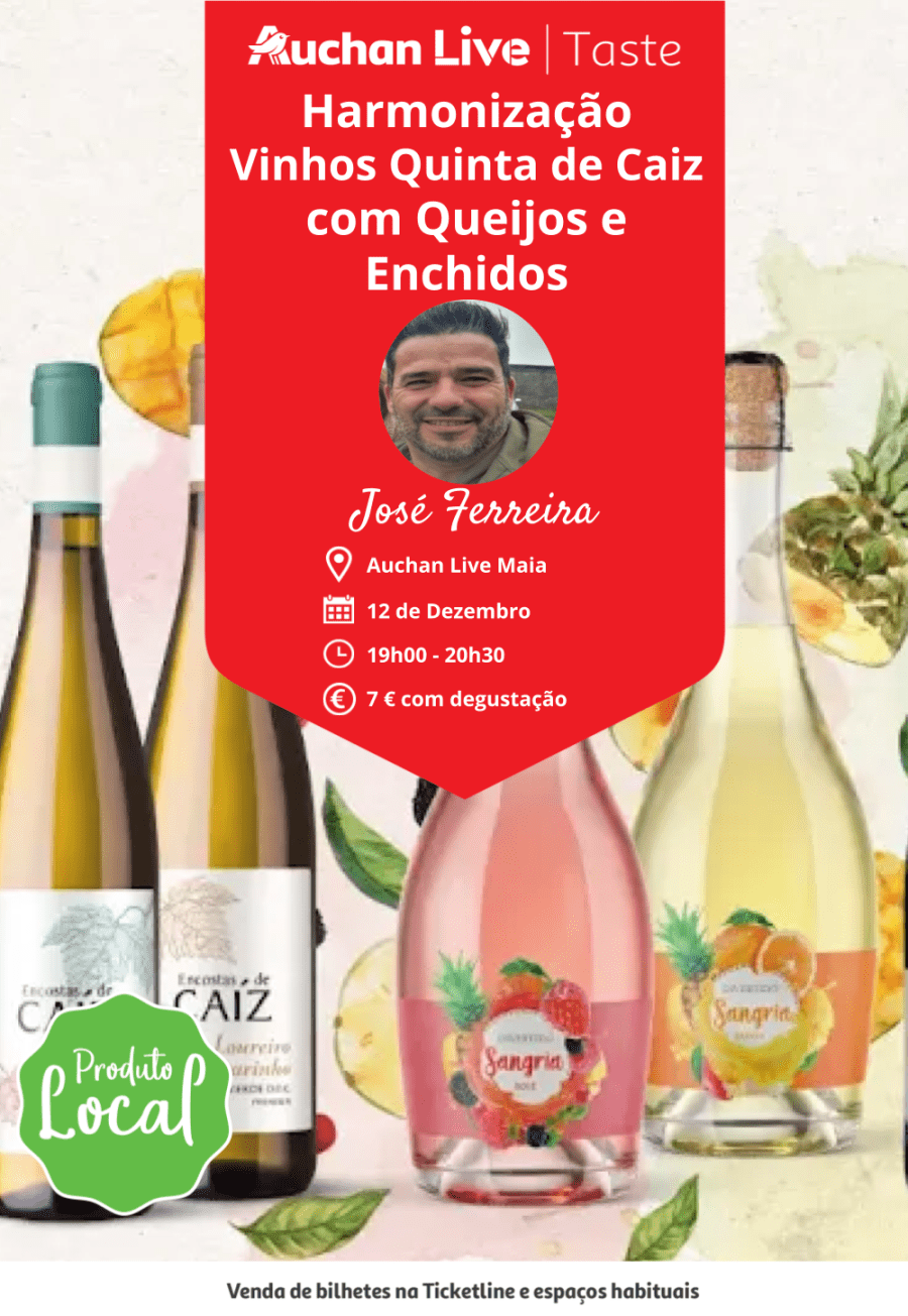 Harmonização Vinhos Quinta de Caiz com Queijos e Enchidos