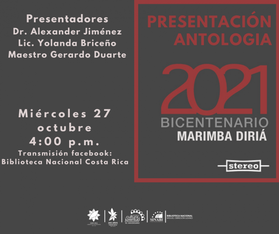 Presentación. Antología 2021 Bicentenario Marimba Diriá
