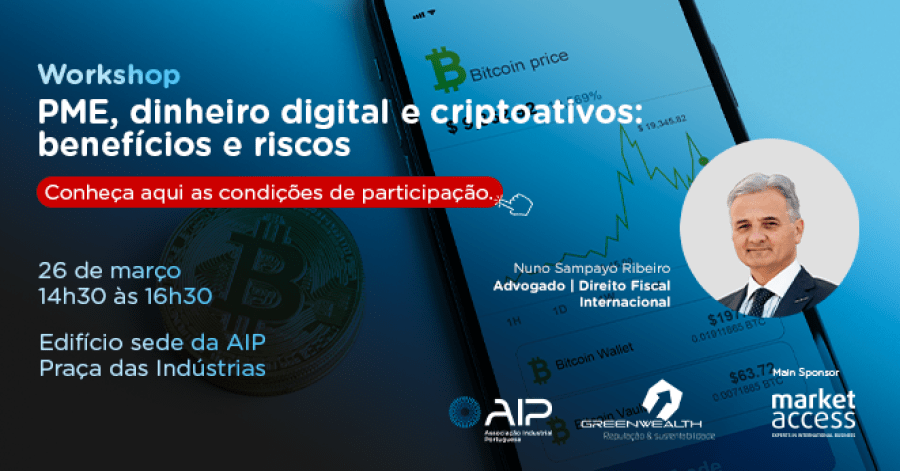 workshop 'PME, dinheiro digital e criptoativos: benefícios e riscos'