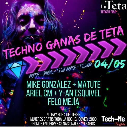 Techno Ganas de Teta. By Tech-Me Nights 