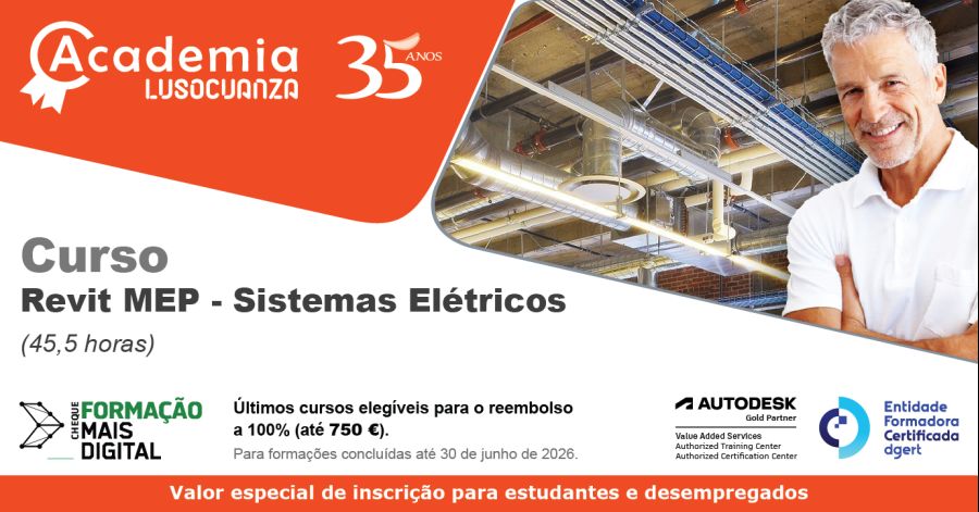 Academia Luso Cuanza - Curso Revit MEP - Sistemas Elétricos