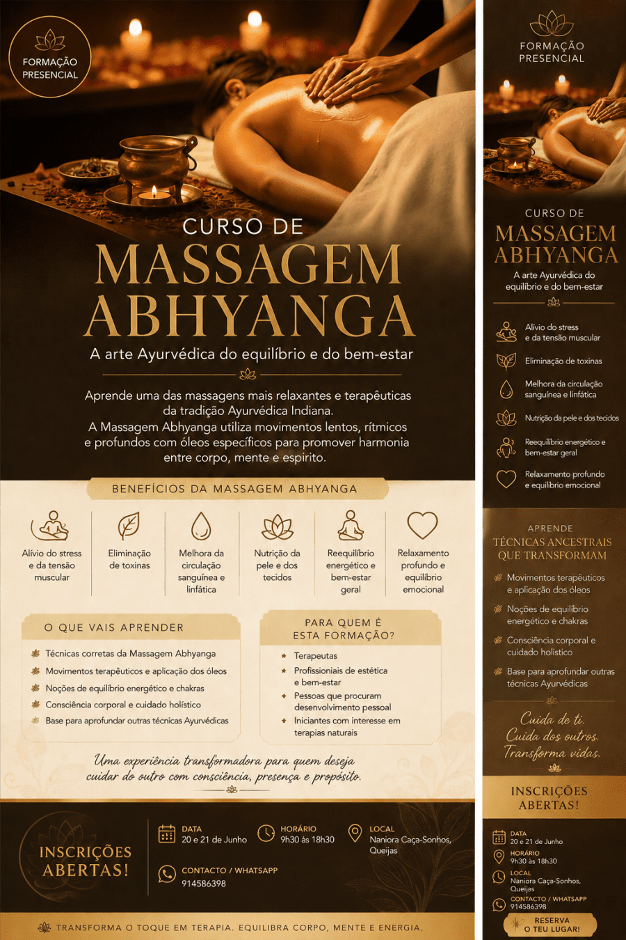 CURSO DE MASSAGEM ABHYANGA