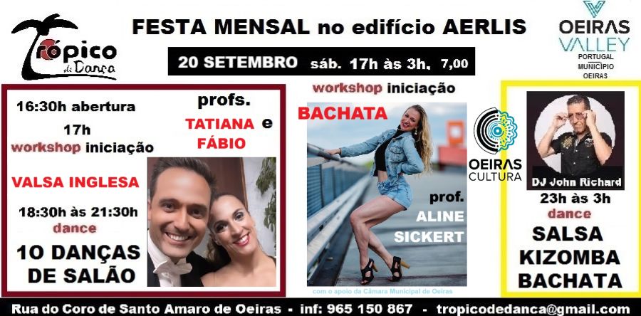 Festa mensal para dançar e aprender