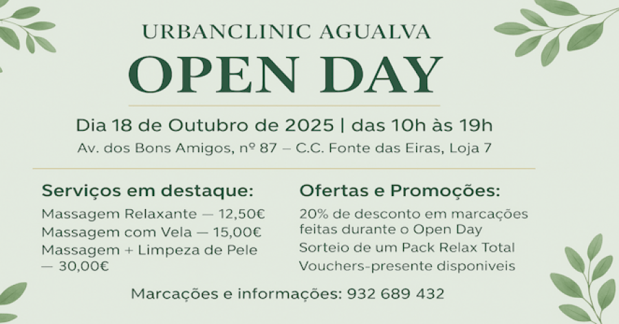 Massagens Open Day Terapias