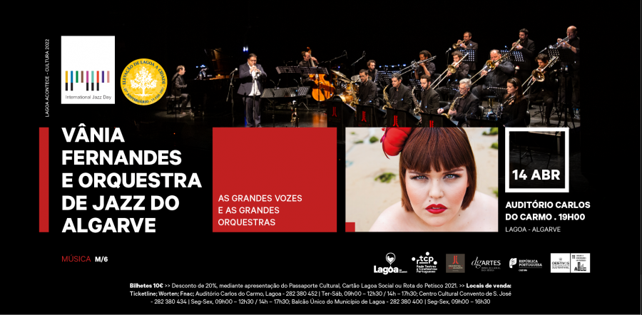 Vânia Fernandes | Orquestra de Jazz do Algarve | 'As Grandes Vozes e as Grandes Orquestras'