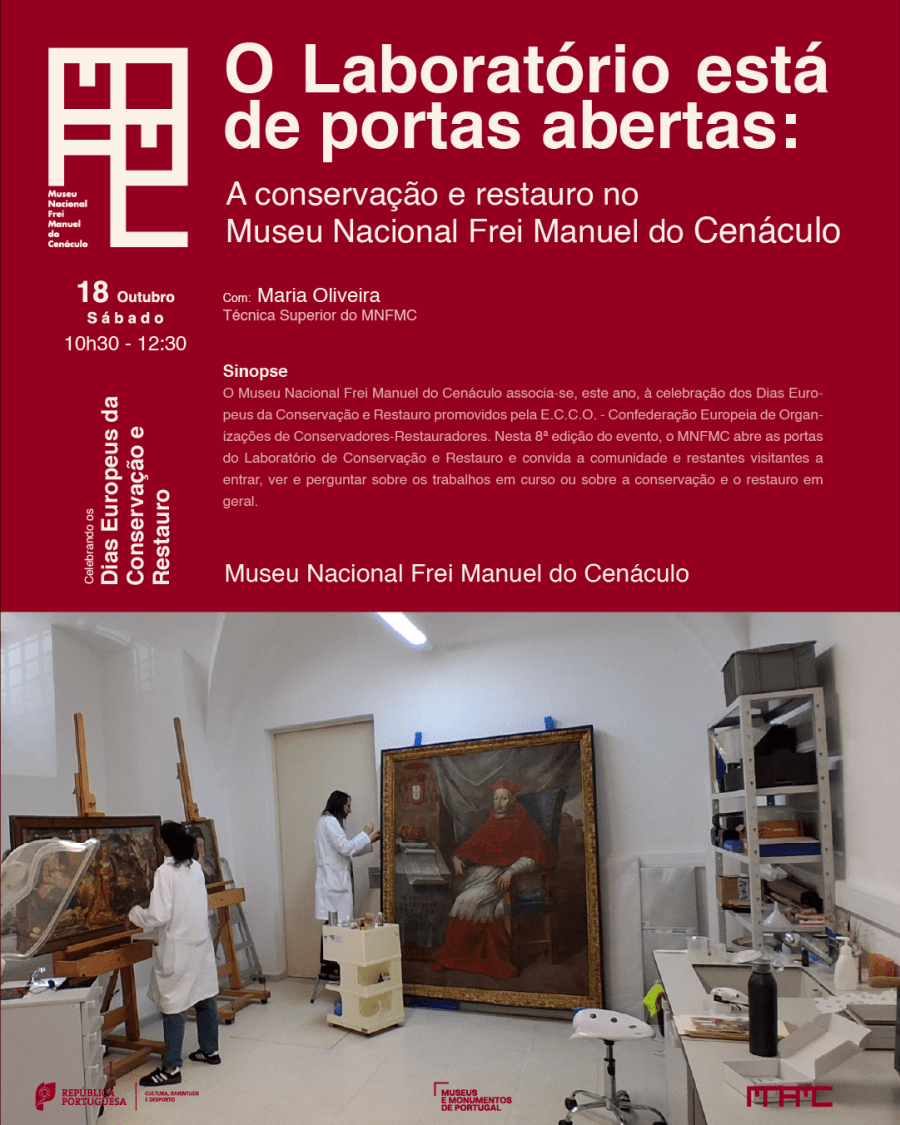 O Laboratório está de portas abertas: a conservação e restauro no Museu Nacional Frei Manuel do Cenáculo