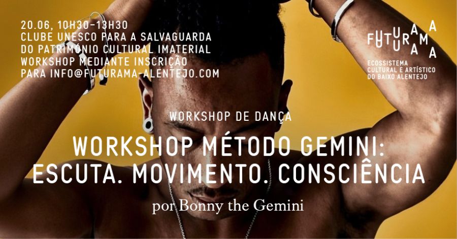 WORKSHOP DE DANÇA 'MÉTODO GEMINI: ESCUTA. MOVIMENTO. CONSCIÊNCIA'