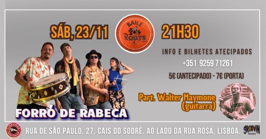 Forró de Rabeca no Baile Roots Lisboa