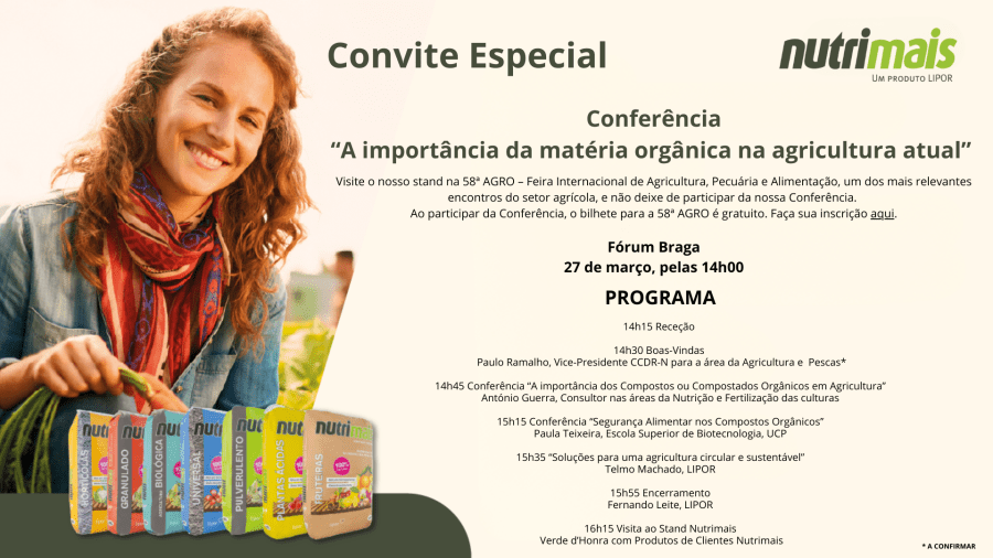 Conferência “A importância da matéria orgânica na agricultura atual”