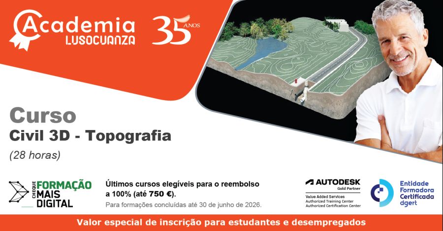Academia Luso Cuanza - Curso Civil 3D - Topografia