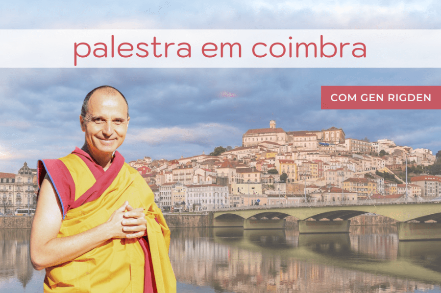 Palestra em Coimbra com o monge Gen Rigden