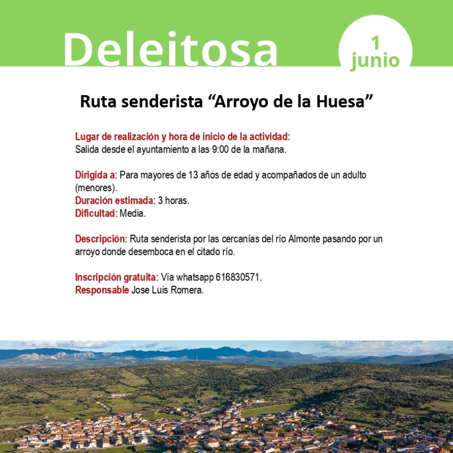 Ruta senderista “Arroyo de la Huesa”