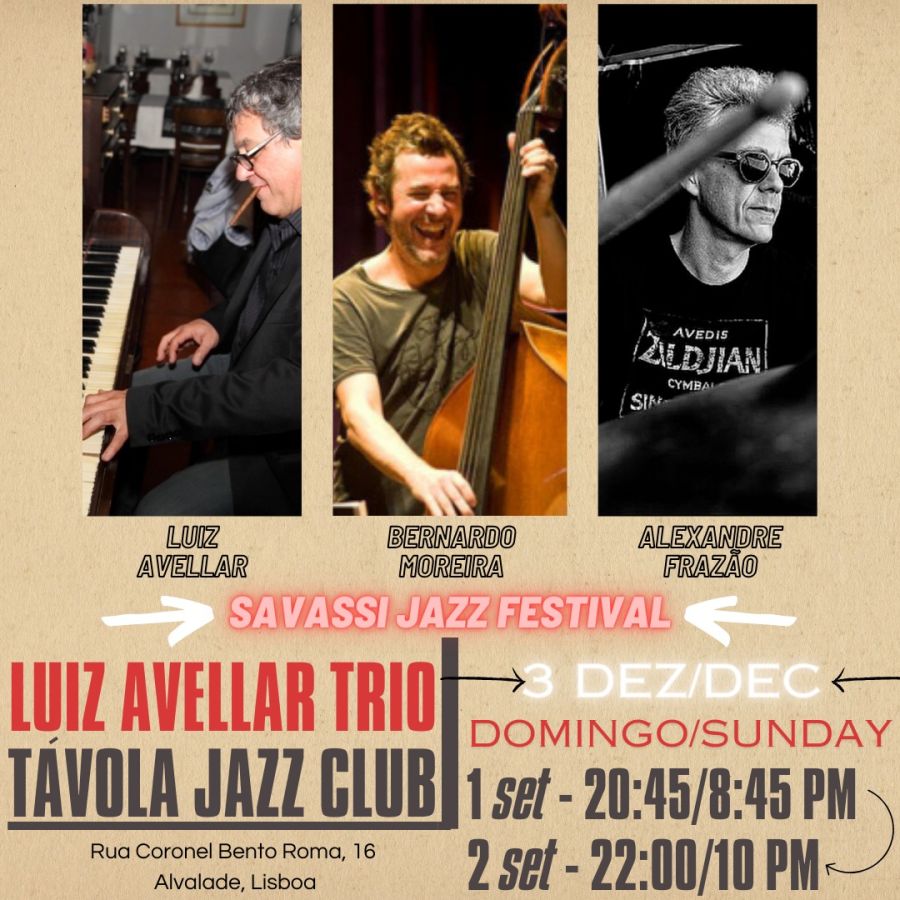 Concerto ESPECIAL no Távola Jazz Club - Luiz Avellar Trio | 'Savassi Jazz Festival'