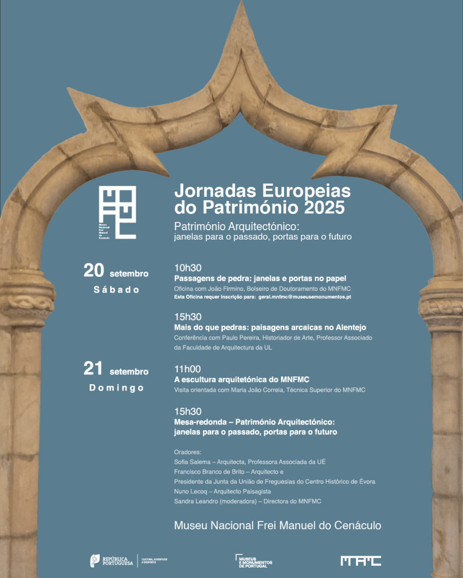 Jornadas Europeias do Património 2025 | janelas para o passado, portas para o futuro |20-21 Setembro