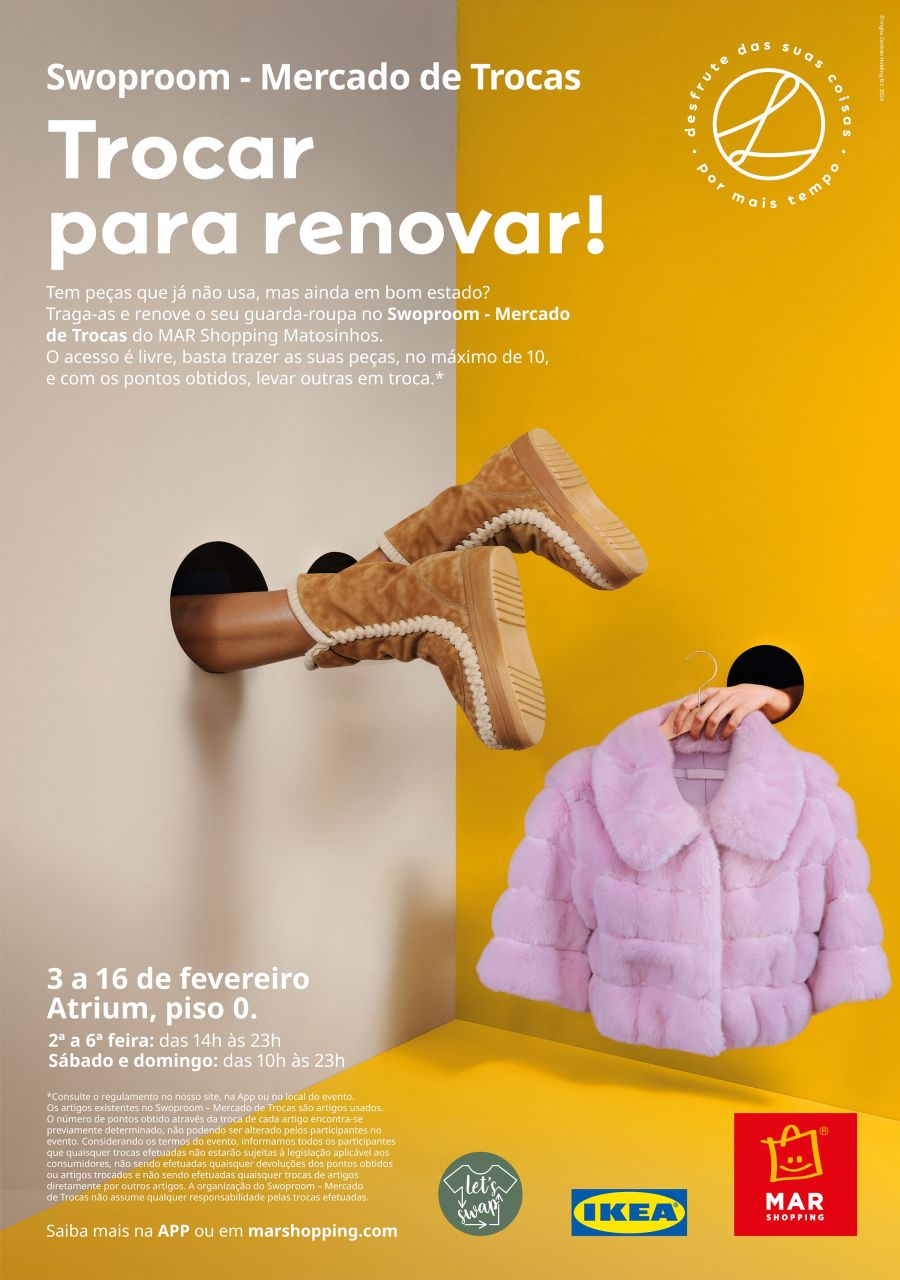 MAR SHOPPING ALGARVE E MAR SHOPPING MATOSINHOS PROMOVEM A 5ª EDIÇÃO DA INICIATIVA “LOVE YOUR STUFF FOR LONGER” - DESFRUTE DAS SUAS COISAS POR MAIS TEMPO