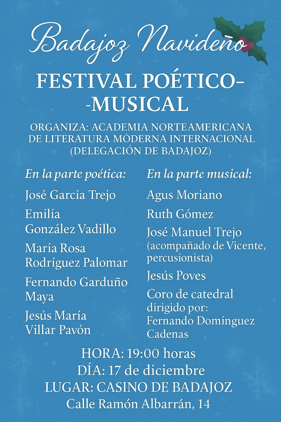 FESTIVAL POÉTICO MUSICAL