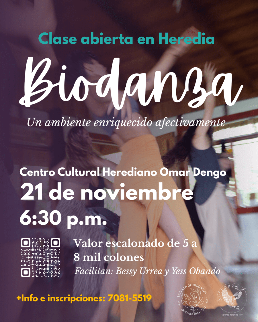 Clase abierta de Biodanza en Heredia