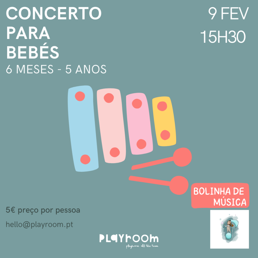 Concerto de Música para Bebés com a Bolinha de Música na Playroom
