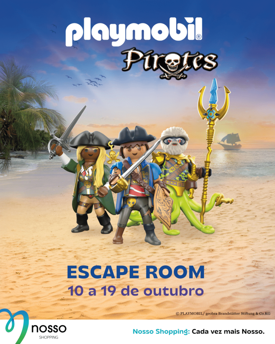 Escape Room oficial da PLAYMOBIL atraca pela primeira vez em Portugal, no Nosso Shopping