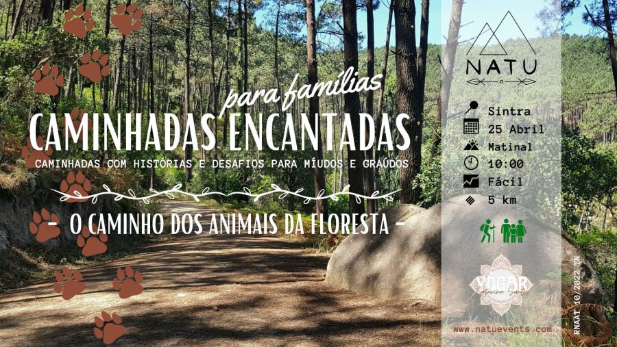 Caminhadas Encantadas | O Caminho dos Animais da Floresta | Famílias 