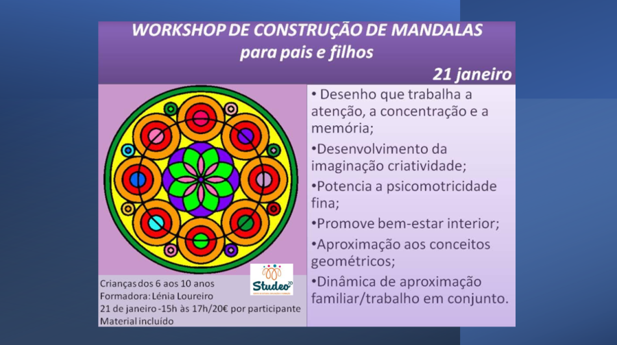 Workshop - Construção de Mandalas para pais e filhos