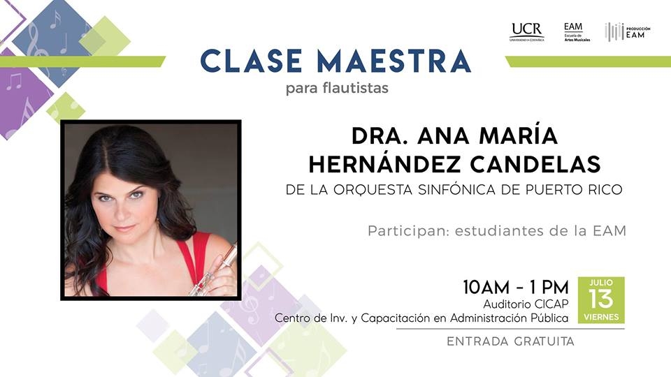 Clase maestra para flautistas. Dra. Ana María Hernández