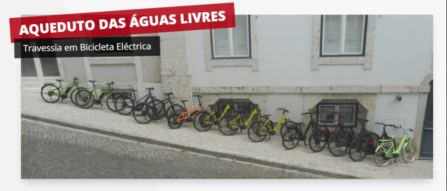 Visita Guiada de bicicleta elétrica: Aqueduto das águas livres